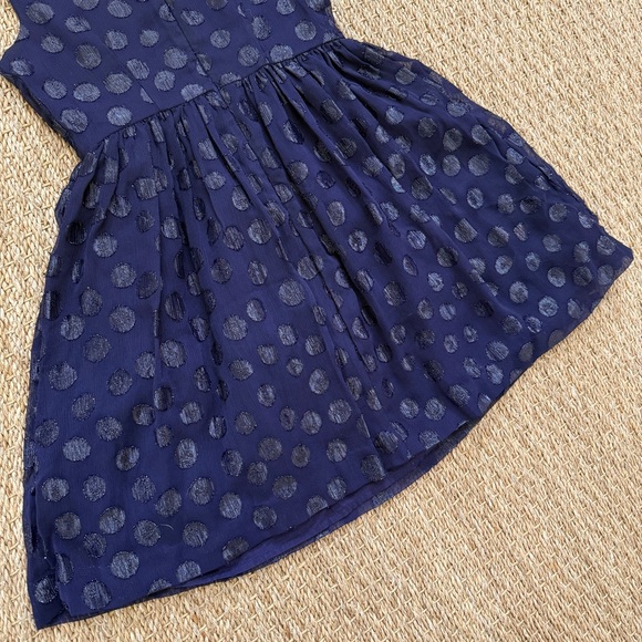 Tommy Hilfiger Girls Shimmer Polka Dot Dress Size 6 - Picture 11 of 11